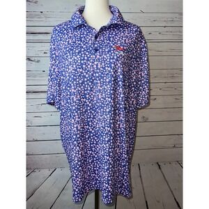 US Open LACC‎ Polo Golf Shirt USGA size XL Extra Large Mens 123rd Purple Floral